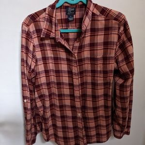 Lucky Brand XL Pink Flannel